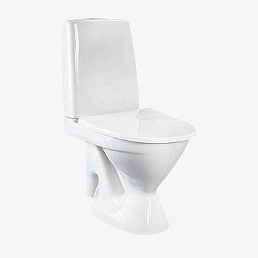 WC-istuin Ido Seven D 13 iso jalka kiinnitysrei'illä ilman istuinkantta 1-huuhtelu